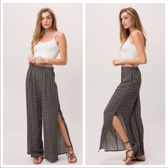 Boho Palazzo Pants - Picture 2 of 3